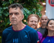 Uczestnicy 10. Sky Tower Run we Wrocławiu