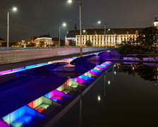 Próby światła na wyremontowanych mostach Uniwersyteckich, 8 października 2025