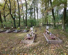 <p>Cmentarz ewangelicki w Grabownicy - w środku pola, w niewielkim zagajniku</p>