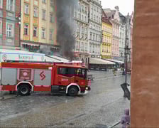 Pożar ogródka restauracji Święty Jan  w Rynku