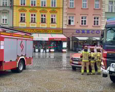 Pożar ogródka restauracji Święty Jan  w Rynku