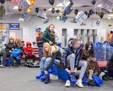 Andrzejki na lodowisku przy ul. Spiskiej we Wrocławiu