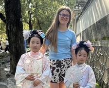 13-letnia Joanna Gubała podczas podróży po Chinach