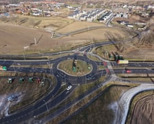 Protest rolników przy rondzie Ochotniczych Straży Pożarnych na Wschodniej Obwodnicy Wrocławia na wysokości miejscowości Kiełczówek w pobliżu wrocławskiego Wojnowa
