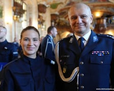 Uroczystość zaślubin nowych policjantów w Oratorium Marianum
