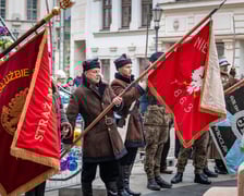 <p>163. rocznica wybuchu powstania styczniowego, obchody pod gmachem UWr</p>