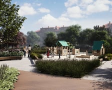 <p>Jeden z plac&oacute;w zabaw na wizualizacji</p>