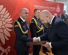 st. bryg. Krzysztof Gielsa i Jacek Sutryk, prezydent Wrocławia