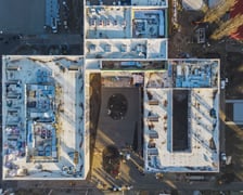 ZSP na ul. Zwycięskiej w trakcie budowy, grudzień 2025 (widok z góry)