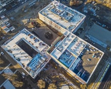 ZSP na Zwycięskiej w trakcie budowy, grudzień 2025 (widok z góry)