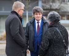 <p>Uroczystości w czwarą rocznicę wybuchu wojny w Ukrainie, na Pl. Nowy Targ we Wrocławiu</p>