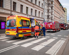 Interwencja strażaków w kamienicy przy Sępa-Szarzyńskiego