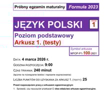 Arkusz: matura próbna 2026 z języka polskiego, poziom podstawowy - 4 marca 2026 r.