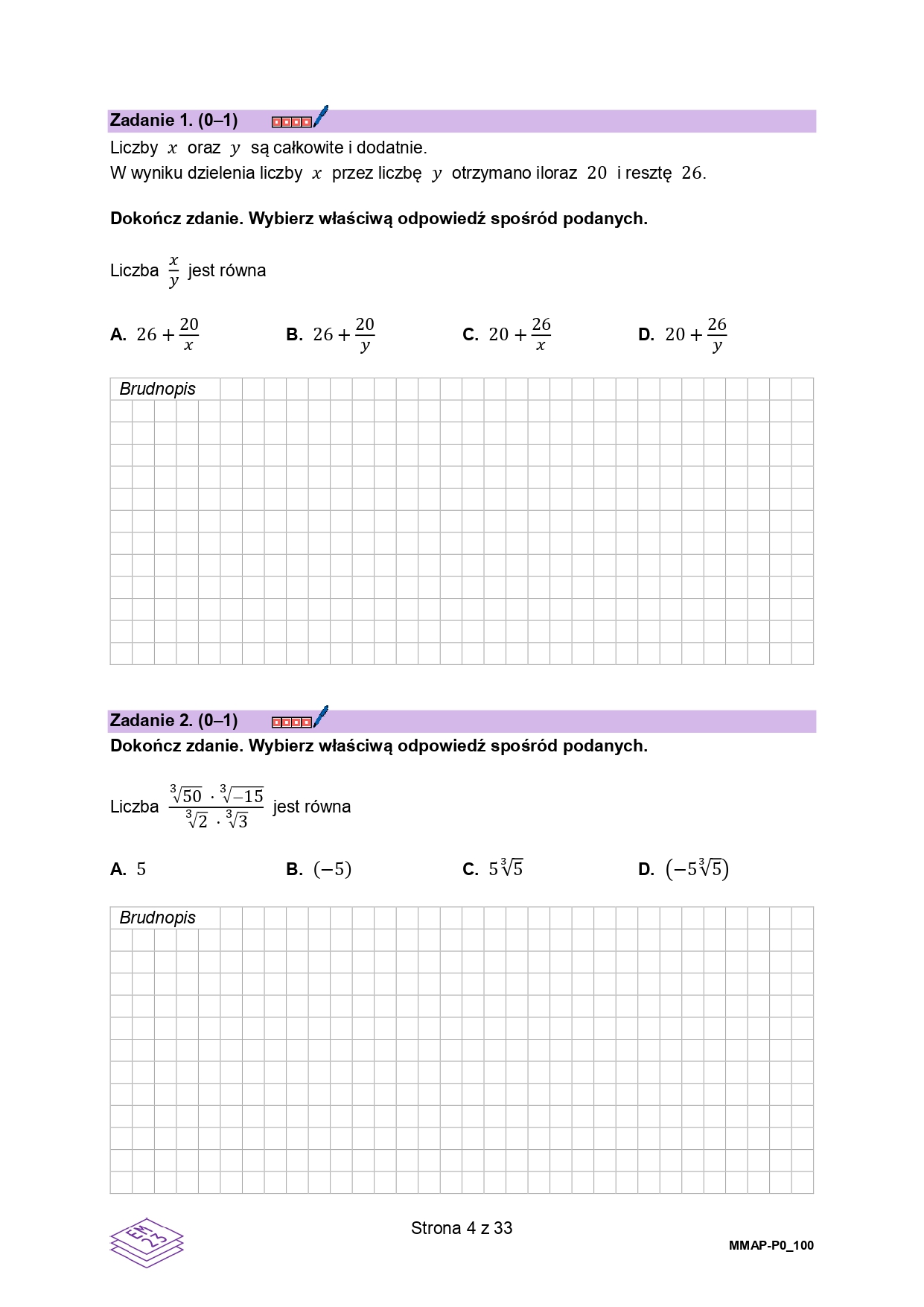 Arkusz próbnej matury z matematyki 2026
