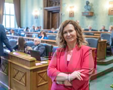 <p>Agnieszka Rybczak, przewodnicząca Rady Miejskiej Wrocławia. Zdjęcie archiwalne z 2024 roku.</p>