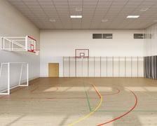 Przebudowa bloku sportowego w Szkole Podstawowej nr 90 przy ul. Orzechowej - wizualizacja