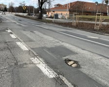 <p>Ulica Kiełczowska przed remontem, marzec 2026</p>