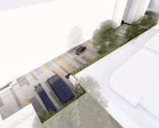 <p>Wąskie podw&oacute;rze będzie bardziej kolorowe po remoncie ciąg&oacute;w komunikacyjnych</p>