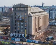 <p>Remont elewatora zbożowego na Kleczkowie we Wrocławiu - początek prac</p>