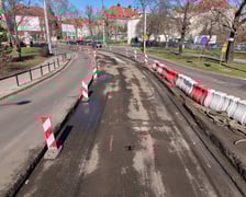 Remont torowiska w rejonie skrzyżowania Glinianej z Łódzką