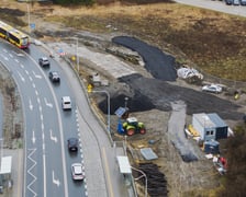 Budowa trasy autobusowo-tramwajowej na Swojczyce. Zdjęcie z 16 marca 2026 r.