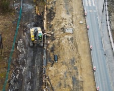 Budowa trasy autobusowo-tramwajowej na Swojczyce. Zdjęcie z 16 marca 2026 r.