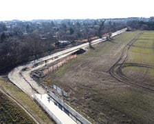 Widok na budowę ulicy Trawowej