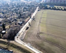 Widok na budowę ulicy Trawowej