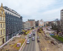 Prace na budowie węzła przesiadkowego Drobnera-Dubois