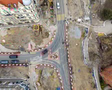 Prace na budowie węzła przesiadkowego Drobnera-Dubois