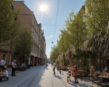 <p>Wiosenna wizualizacja ulicy Ruskiej po przebudowie&nbsp;&nbsp;</p>