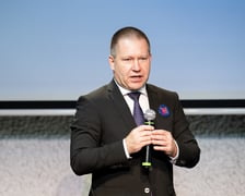 Marcin Urban, Skarbnik Wrocławia podczas prezentacji nowej wersji aplikacji programu „Nasz Wrocław”, 14 kwietnia 2026.