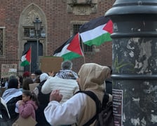 <p>Protest przeciw karze śmierci wprowadzonej w Izraelu, Wrocław 17.04.2026</p>