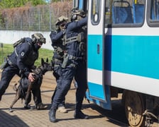 Szkolenia policji w zajezdni tramwajowej