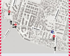 <p>Zmiany w orgaznizacji ruchu w rejonie ulic Ziemniaczanej, Boiskowej i Brochowskiej - mapa.</p>