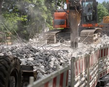 Remont pierwszego wiaduktu na ulicy Gazowej - tego od strony Międzyleskiej (zdjęcie z 22 maja)