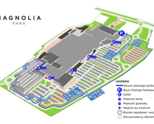 Magnolia Park we Wrocławiu, organizacja płatnego parkingu