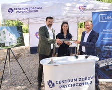 Wmurowanie kamienia węgielnego pod Centrum Zdrowia Psychicznego przy ul. Stabłowickiej