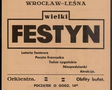 <p>Afisz festynu w Leśnicy, 1947</p>