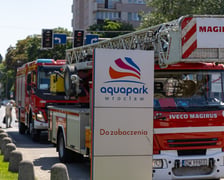 Aquapark Wrocław przy ul. Borowskiej, ewakuacja osób, 27 czerwca 2026 r.