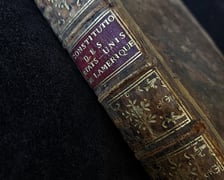 Deklaracja Niepodległości wydana w Paryżu w 1783 roku (pierwsze wydanie w Europie)