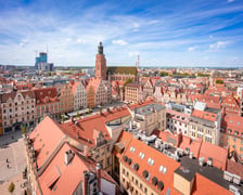 Panorama z wieży ratusza we Wrocławiu