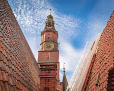 Panorama z wieży ratusza we Wrocławiu