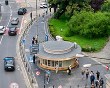 Kiosk Okraglak na placu Kościuszki