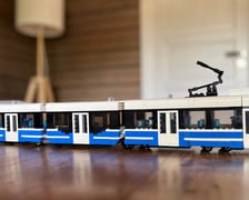 Protram 205 WrAs z klocków Lego zaprojektowany i wykonany przez Jana Mizgalskiego