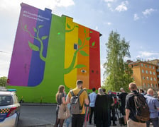 Mural #KlimatNaRówność powstał przy ul. Opolskiej 25