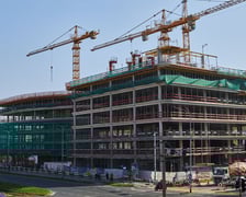 Budowa biurowca Infinity, październik 2022
