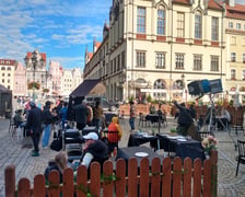 Nagrywanie scen do filmu ?Orzeł? w Rynku we Wrocławiu.