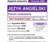 Matura próbna z j. angielskiego 2023 rozszerzona - arkusz