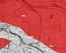 <p>Na zdjeciu mapy wydanych przez IMGW ostrzeżeń hydrologicznych dla wrocławskich osiedli.&nbsp;</p>